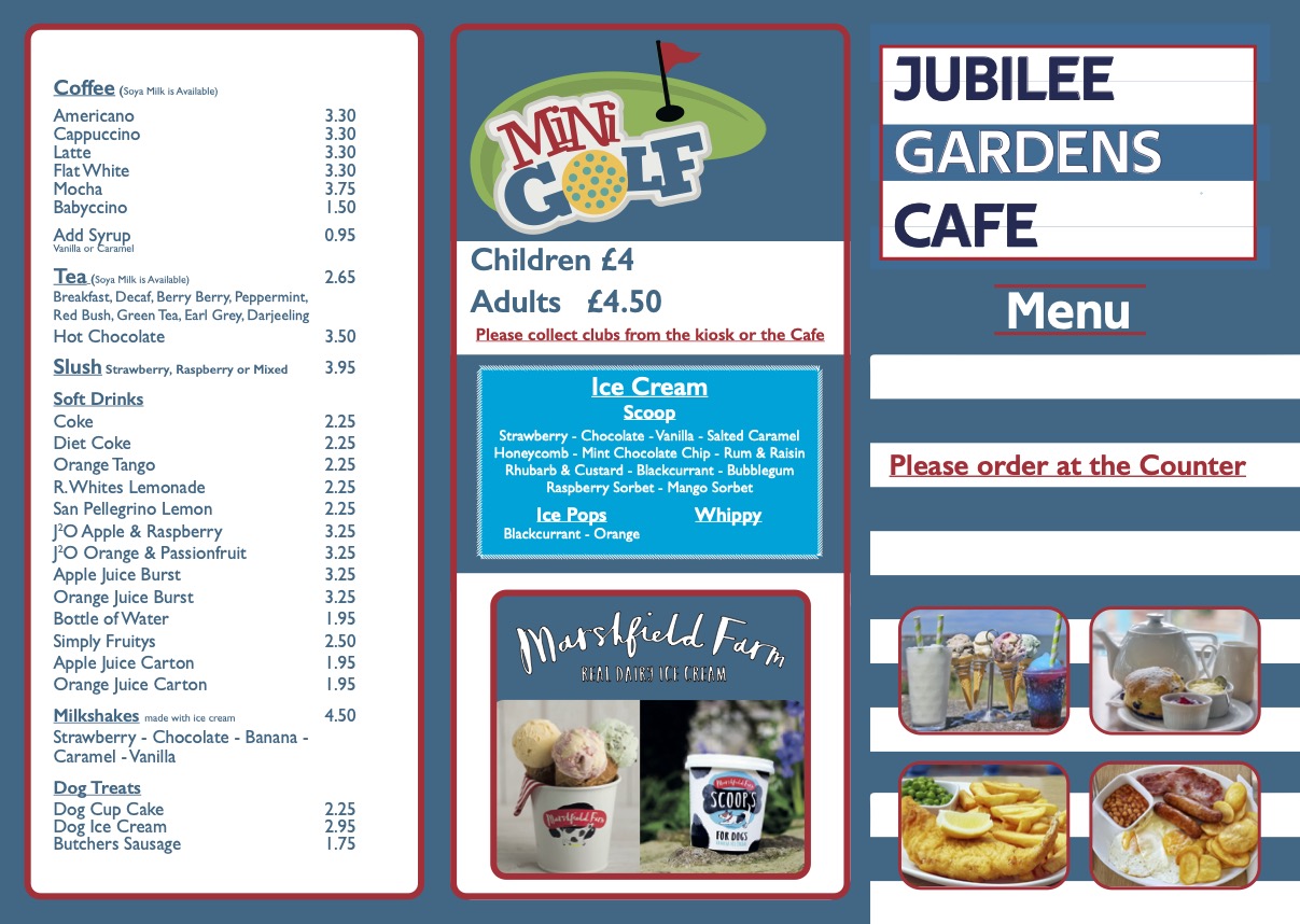 Menu - Jubilee Cafe